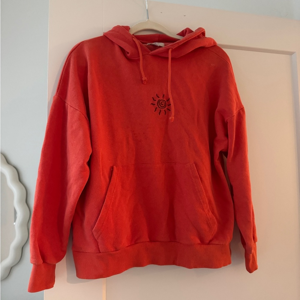 Pull&Bear Vibrant Red Hoodie
